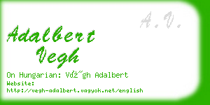 adalbert vegh business card
